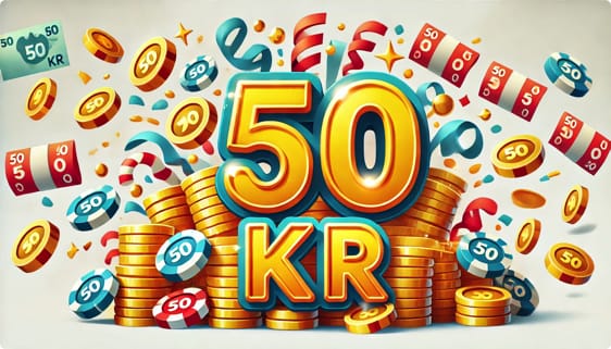 Indbetal helt ned til 50 kr. hos dansk online casino