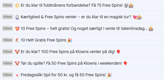 Free spins til eksisterende spillere hos Betano