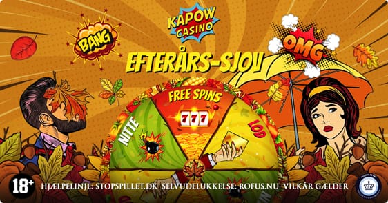 Efterårs-sjov med free spins hos Kapow