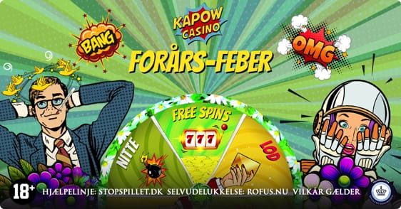 Spin lykkehjulet hos Kapow Casino