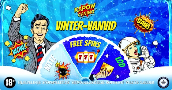 Spin lykkehjulet og vind free spins hos Kapow Casino